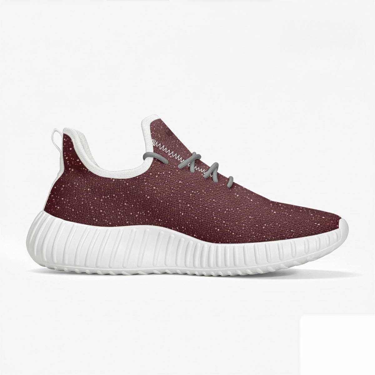kimood Speckled Mesh Knit Sneakers - Burgundy