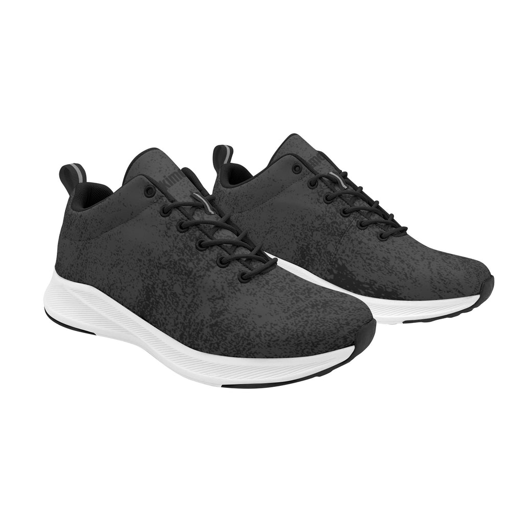 kimood Comfortable Sneakers with Faux Suede Upper - Black