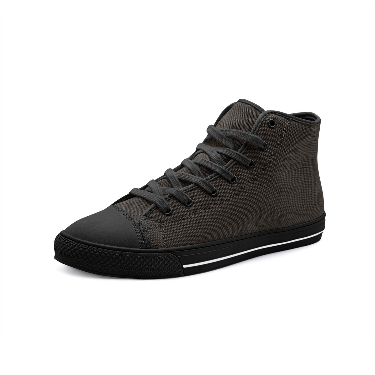 kimood High Top Canvas Shoes- Chocolate