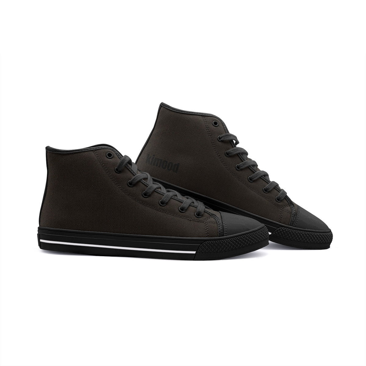kimood High Top Canvas Shoes- Chocolate