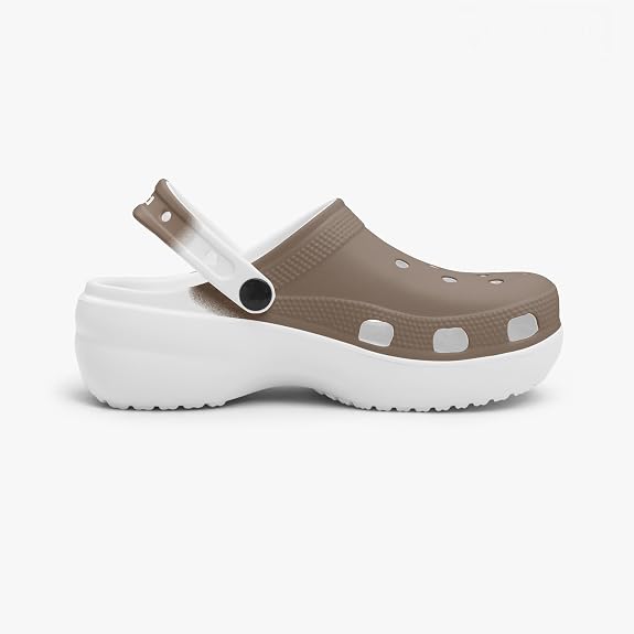 kimood Platform Clogs-Chocolate gradient