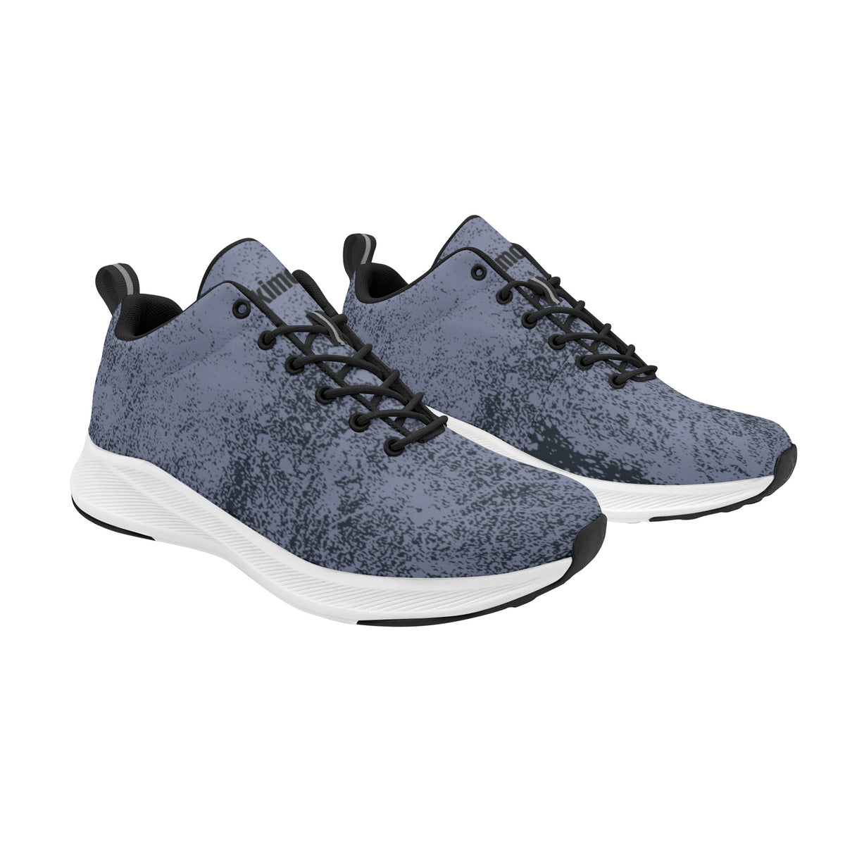 kimood Comfortable Sneakers with Faux Suede Upper - Blue