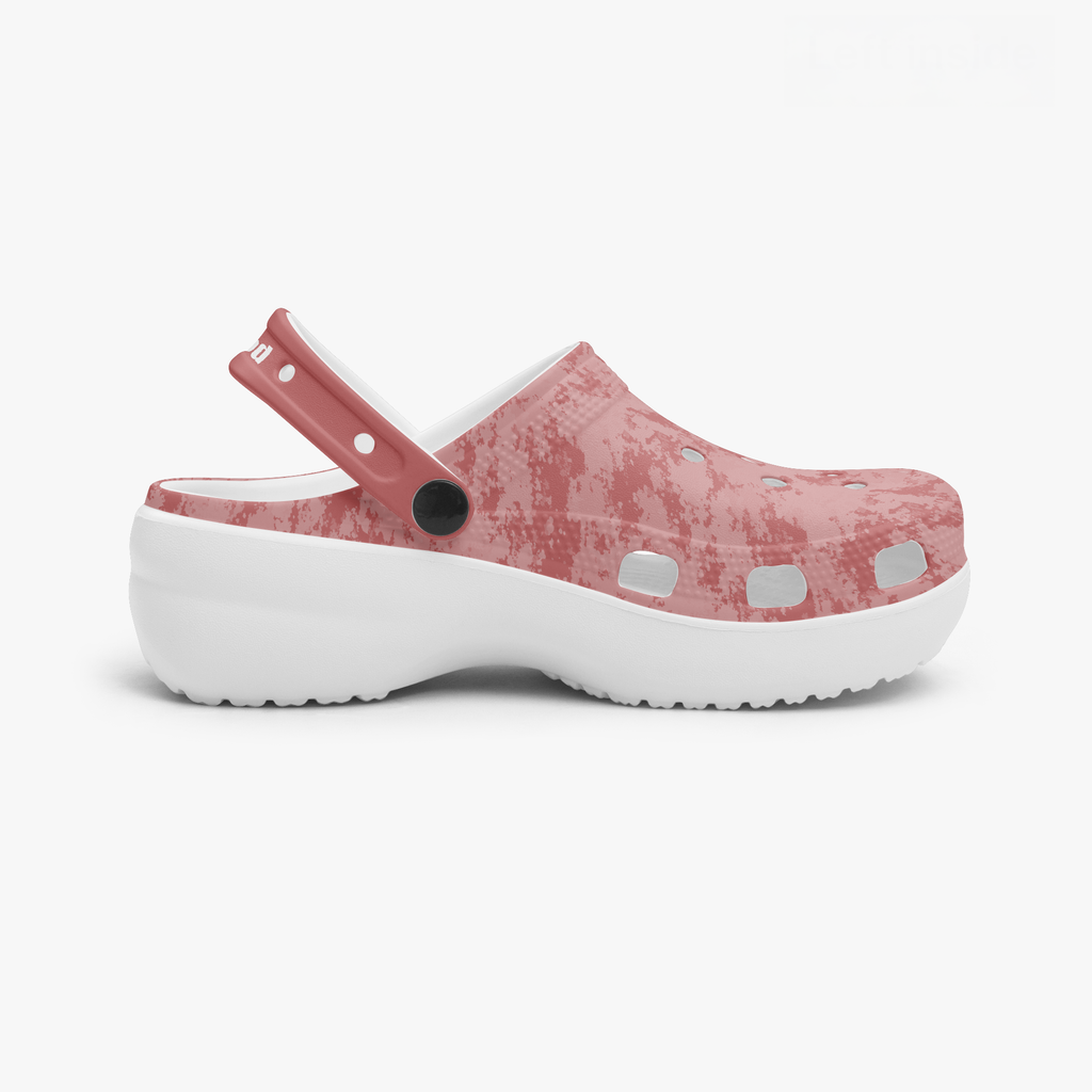 kimood  Platform Clogs-Coral