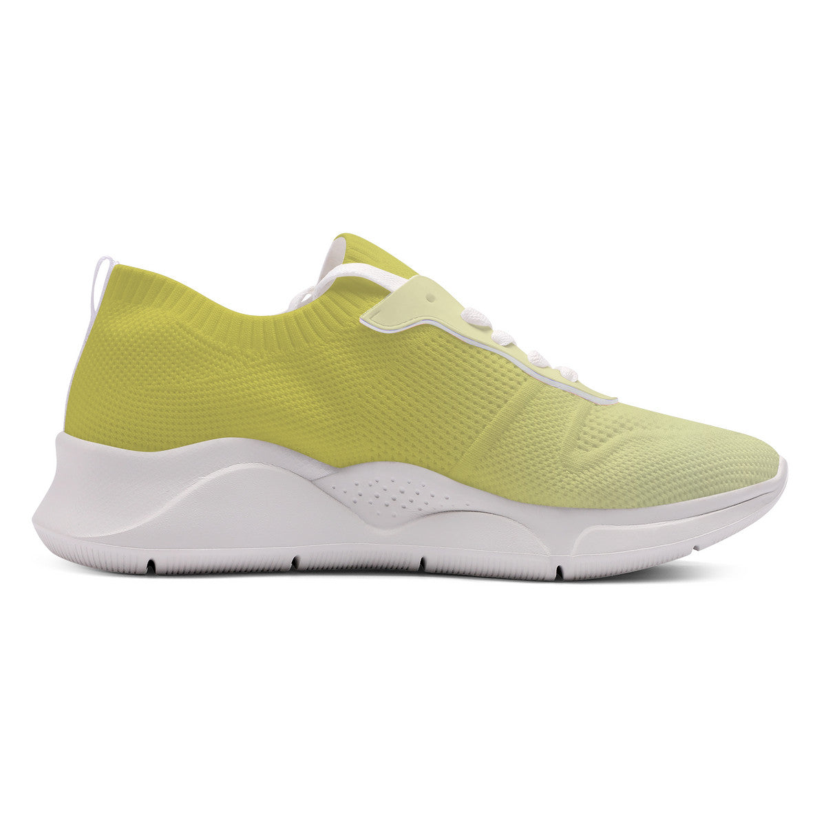 kimood FLOW Trainers Shoes, Breathable Knitfly mesh - Mustard