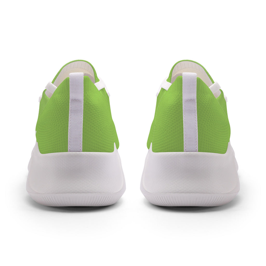 kimood FLOW Trainers Shoes, Breathable Knitfly mesh - Lime Green