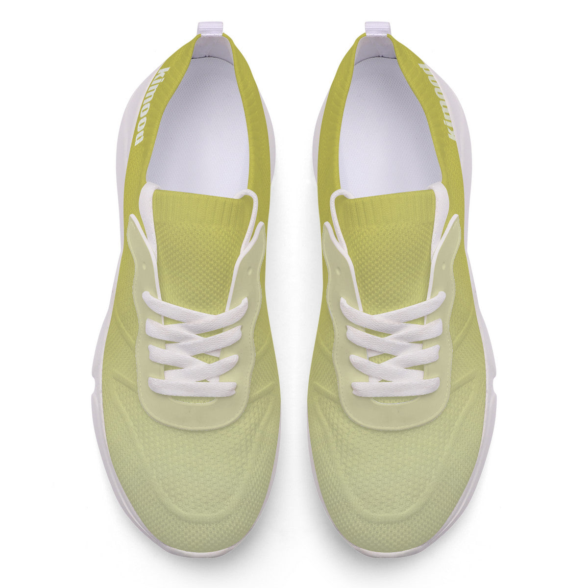 kimood FLOW Trainers Shoes, Breathable Knitfly mesh - Mustard