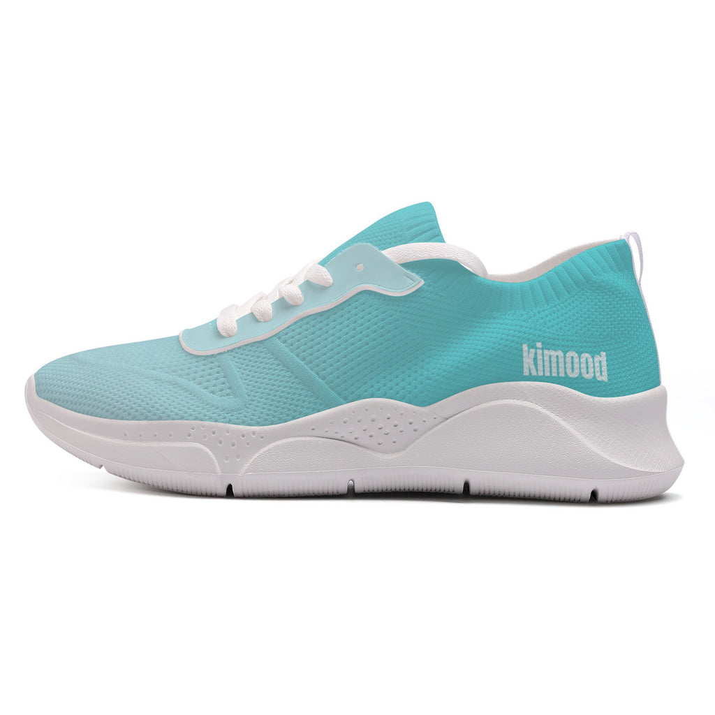 kimood FLOW Trainers Shoes, Breathable Knitfly mesh - Light Blue