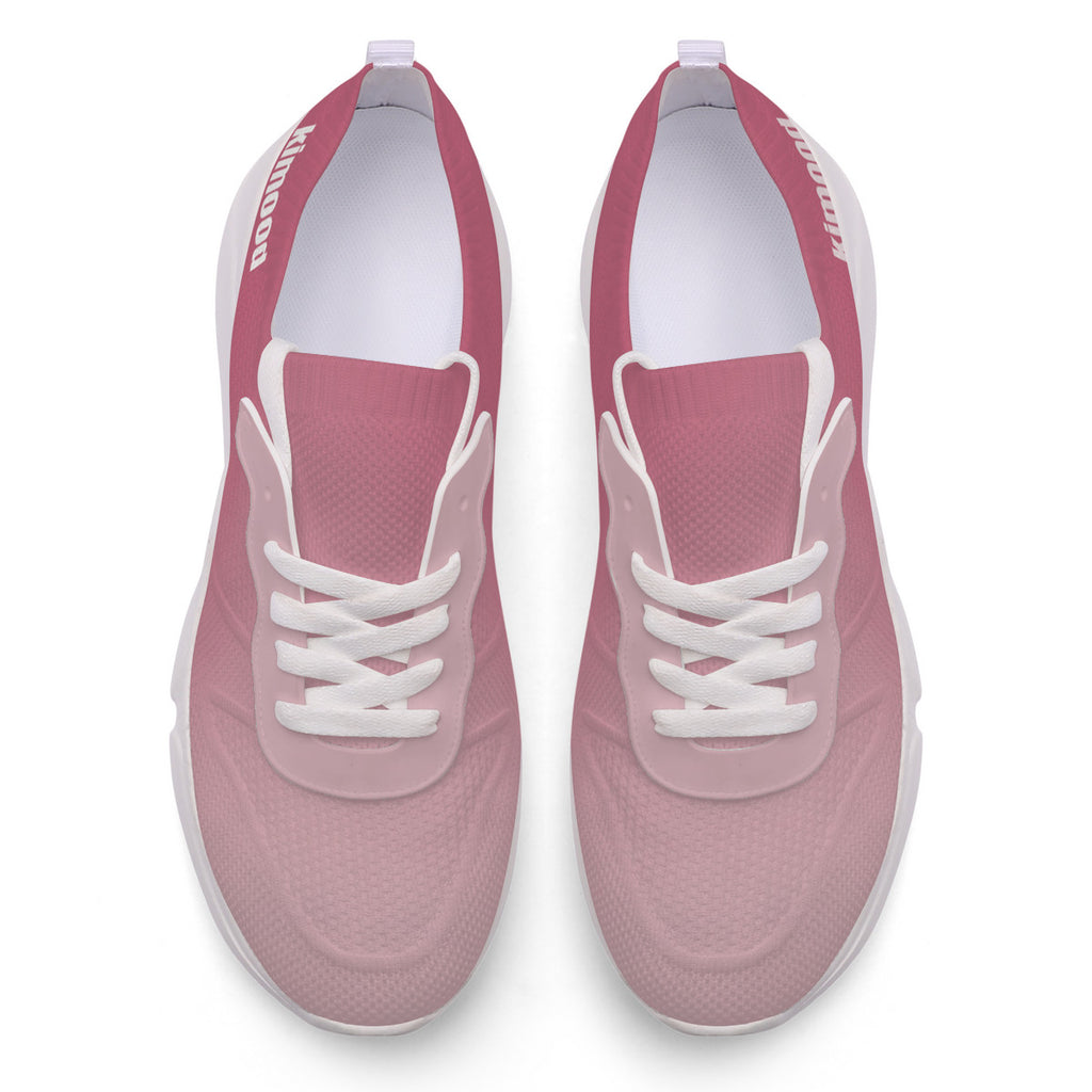 kimood FLOW Trainers Shoes, Breathable Knitfly mesh - Pink Rose