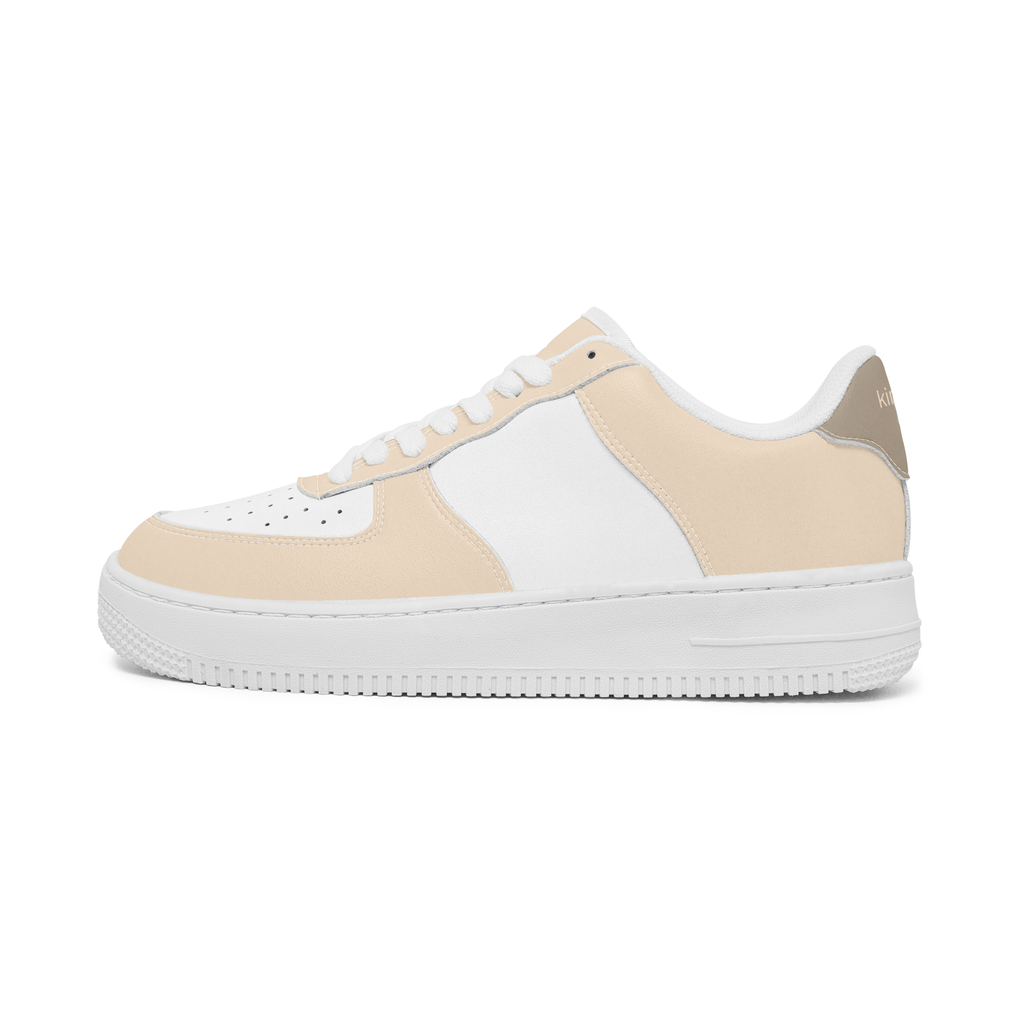 kimood NOMAD Low-Top faux leather Sneakers - Beige & White