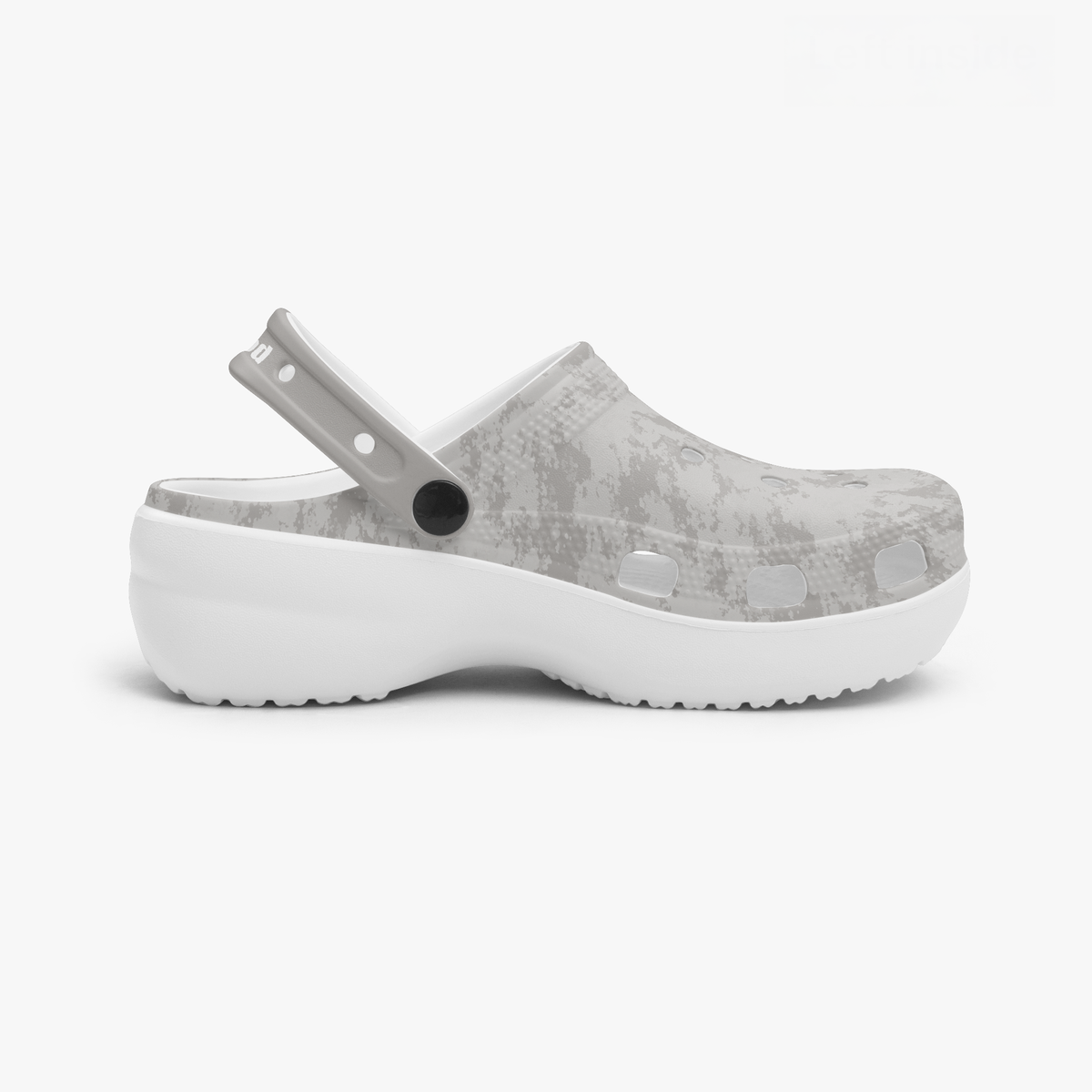 kimood Platform Clogs-Gray