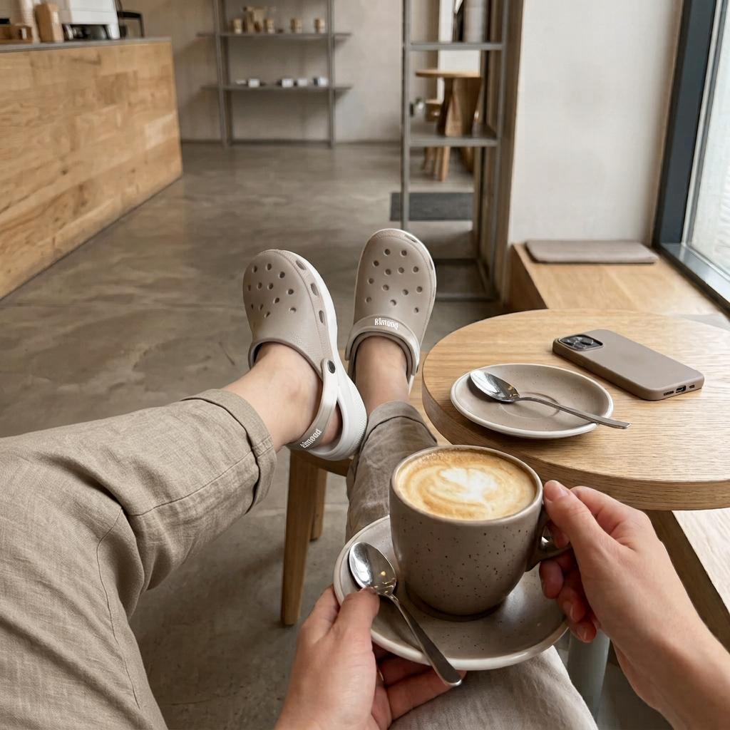 kimood Platform Clogs-nat gradient