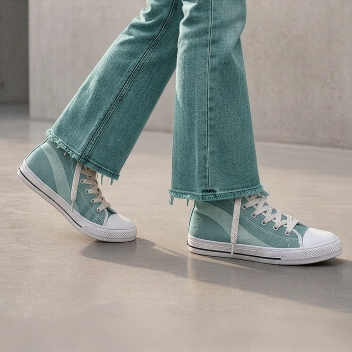 kimood High-top Canvas Shoes - Coastal