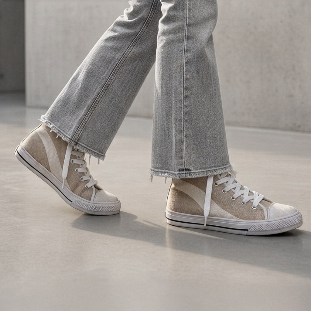kimood High-top Canvas Shoes - Sand