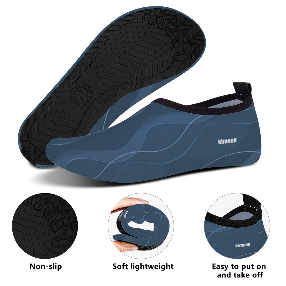 kimood Quick Dry Barefoot Water Shoes - Ocean Navy