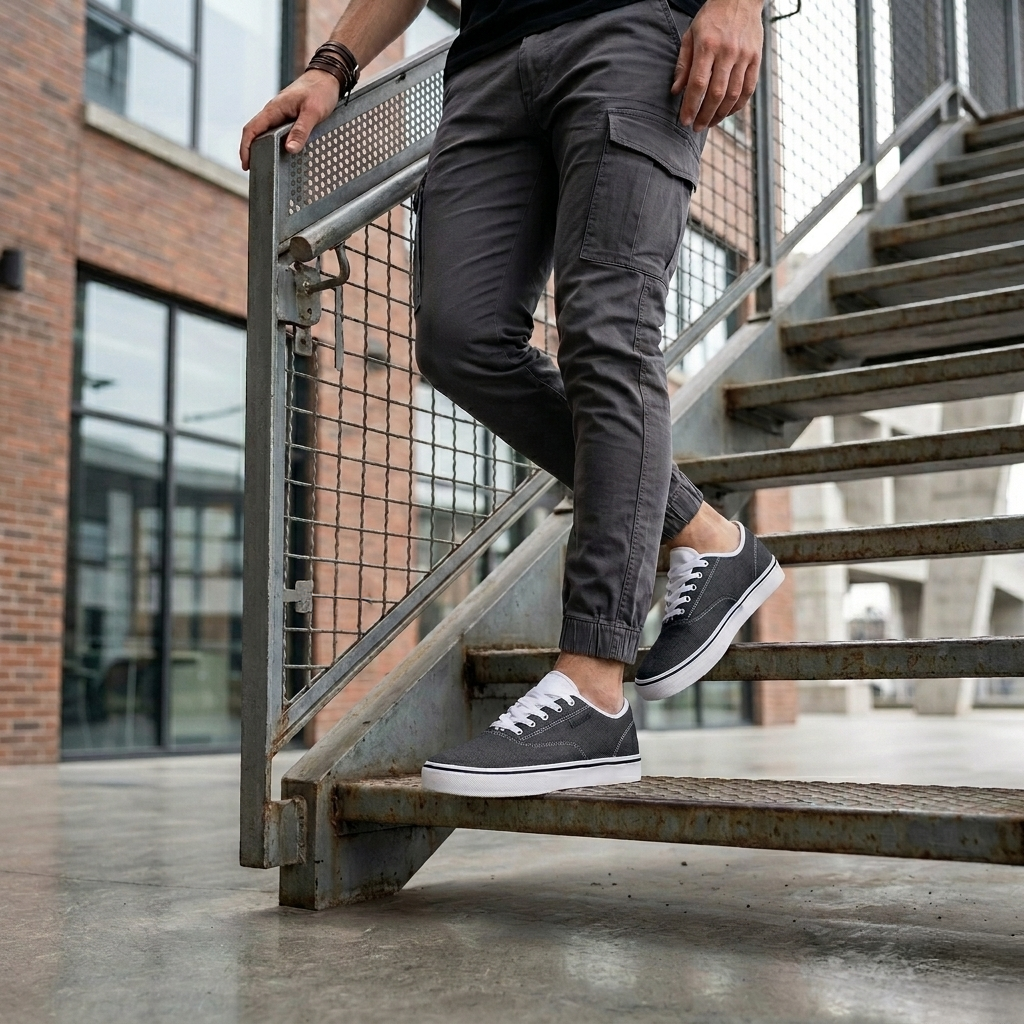 kimood Canvas Denim Shoes - Black