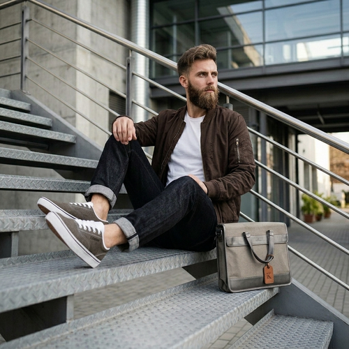 kimood Canvas Denim -Brown