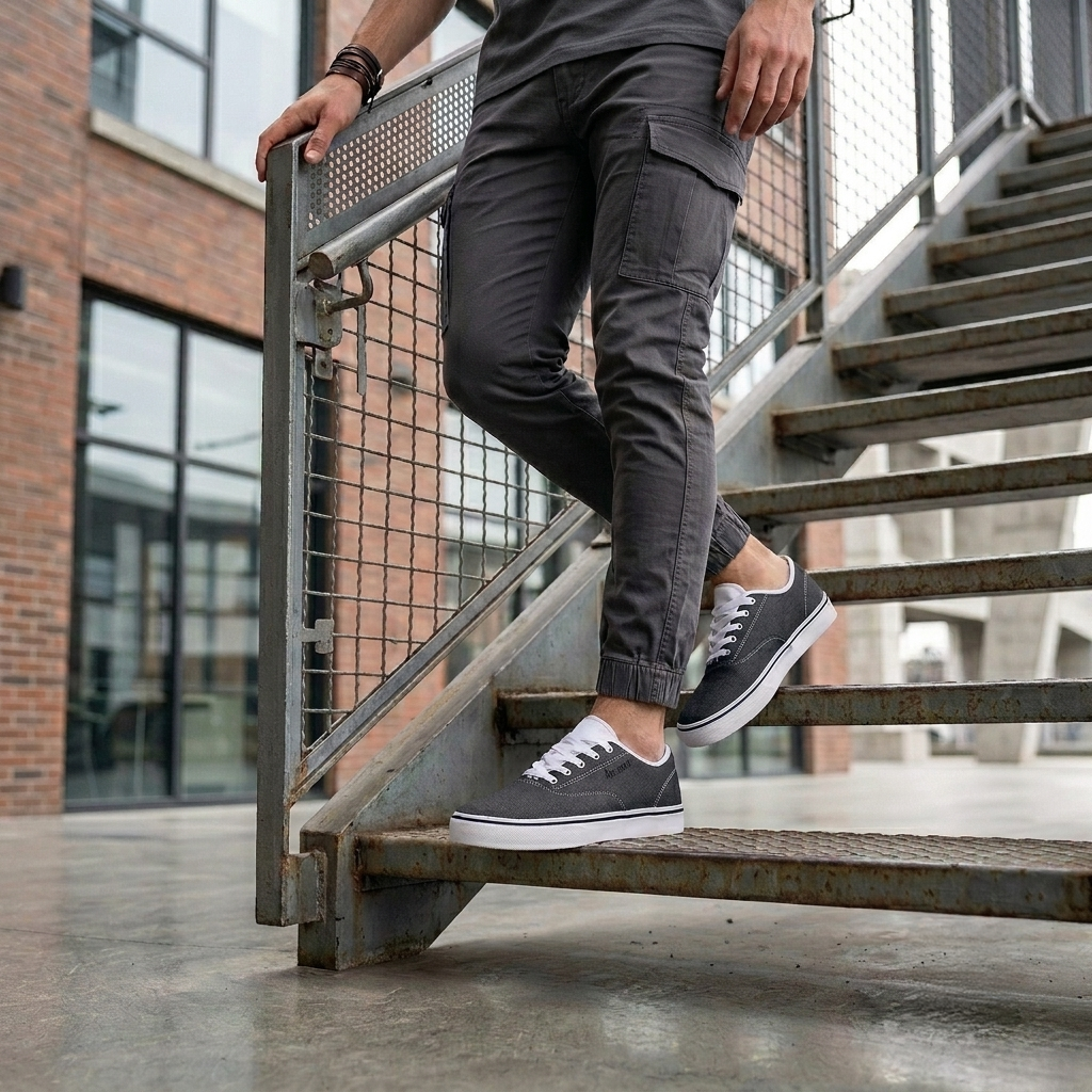 kimood Canvas Denim Shoes - Gray