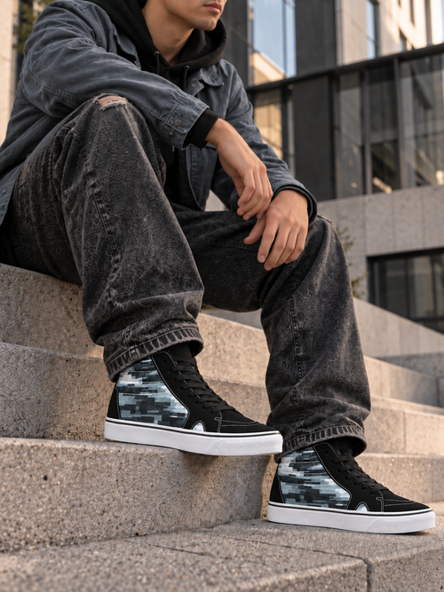 kimood  High Top Canvas Shoes -stainless
