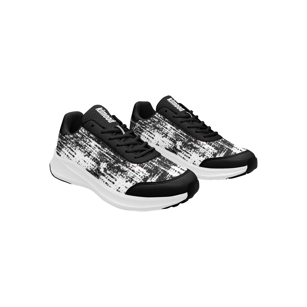 kimood Walking Sneakers, Breathable Mesh & Cushioned Sole - White