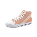 Zapatillas altas de lona Kimood - Albaricoque