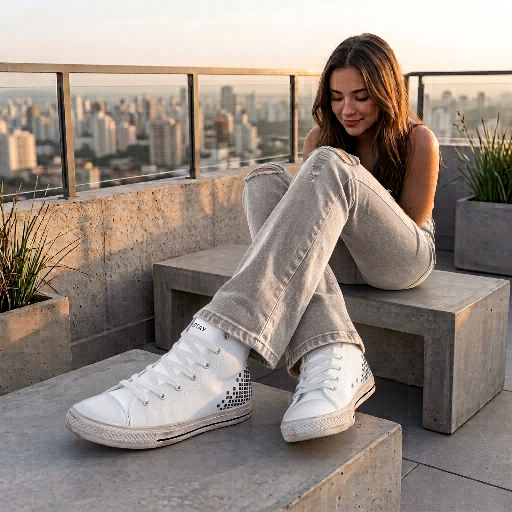 kimood FLICKER High-top Womens - Bone
