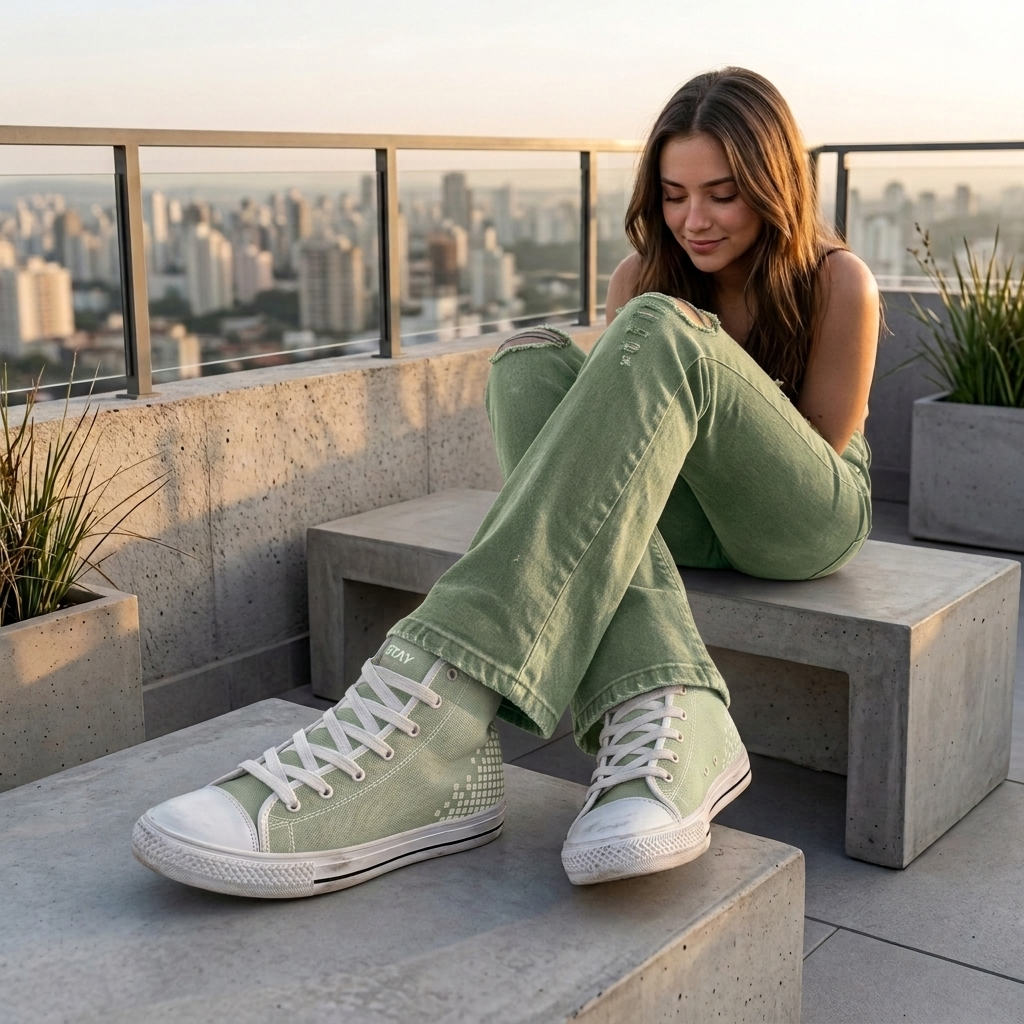 kimood FLICKER High-top Womens - Matcha