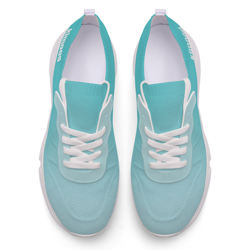 kimood FLOW Trainers Shoes, Breathable Knitfly mesh - Light Blue