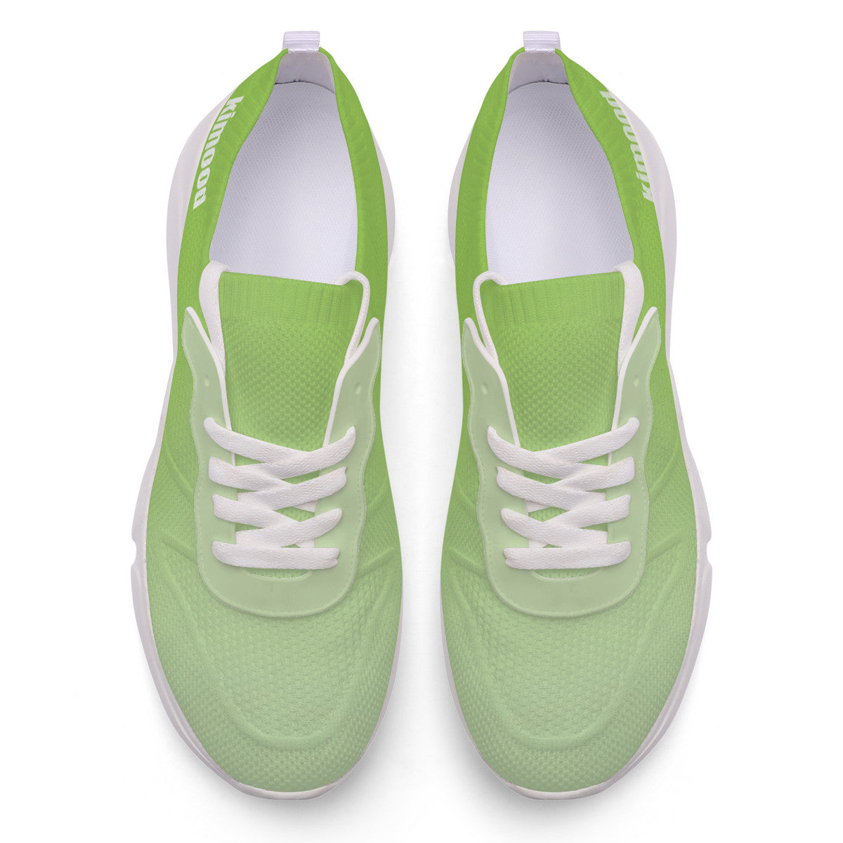 kimood FLOW Trainers Shoes, Breathable Knitfly mesh - Lime Green