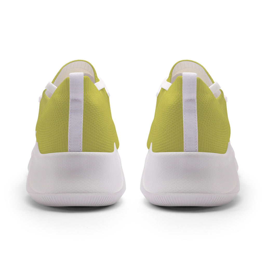 kimood FLOW Trainers Shoes, Breathable Knitfly mesh - Mustard