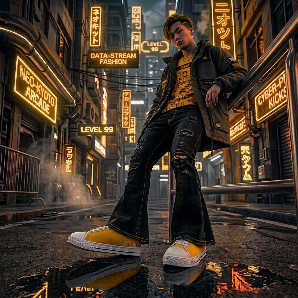kimood Low-top Canvas Shoes - Yellow