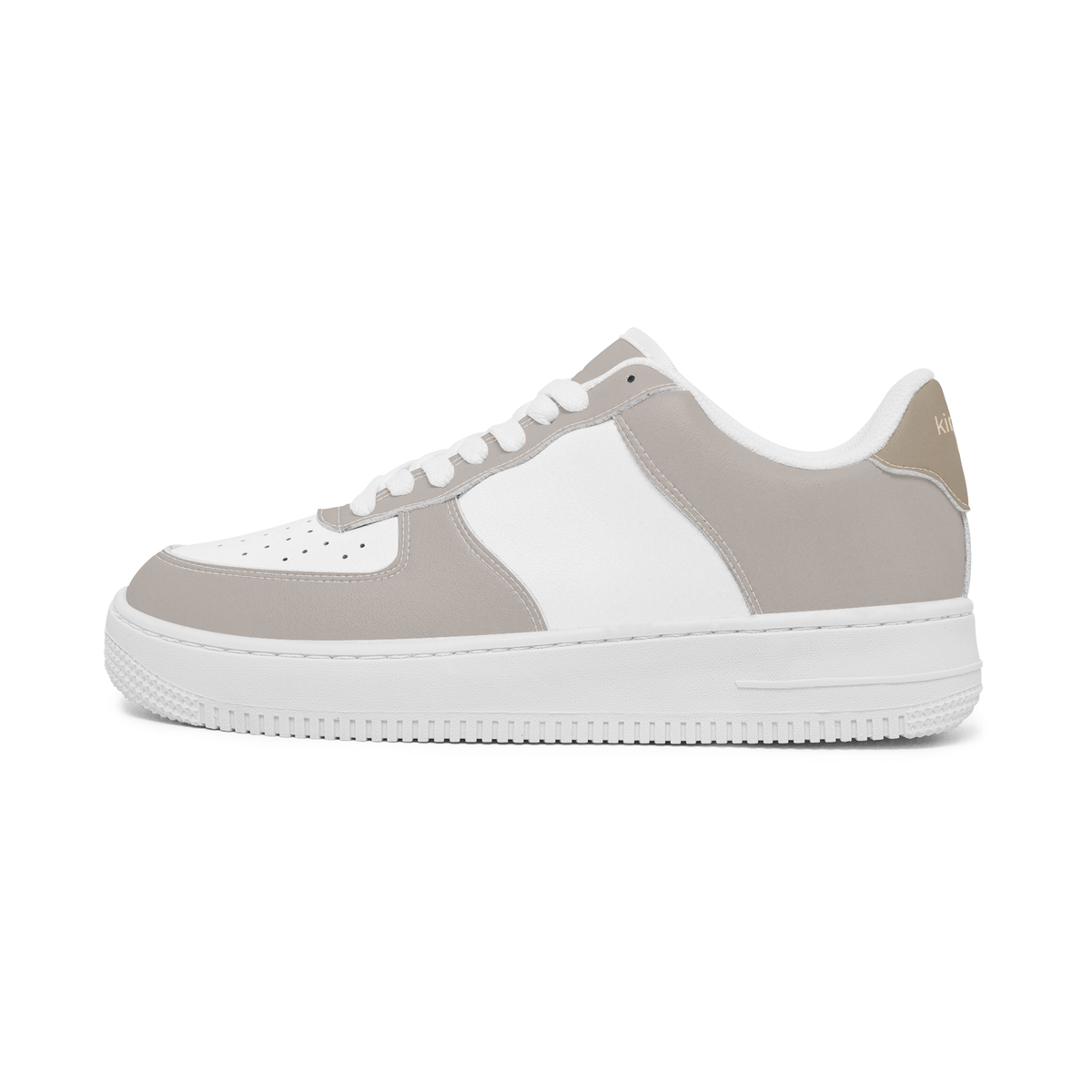 kimood NOMAD Low-Top faux leather Sneakers - Savana & White