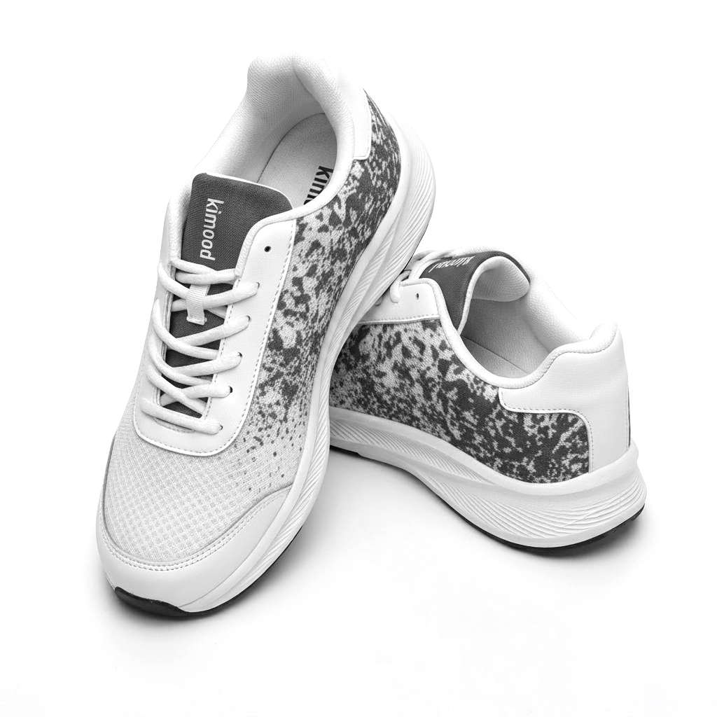 kimood Walking Sneakers, Breathable Mesh - Dark Grey