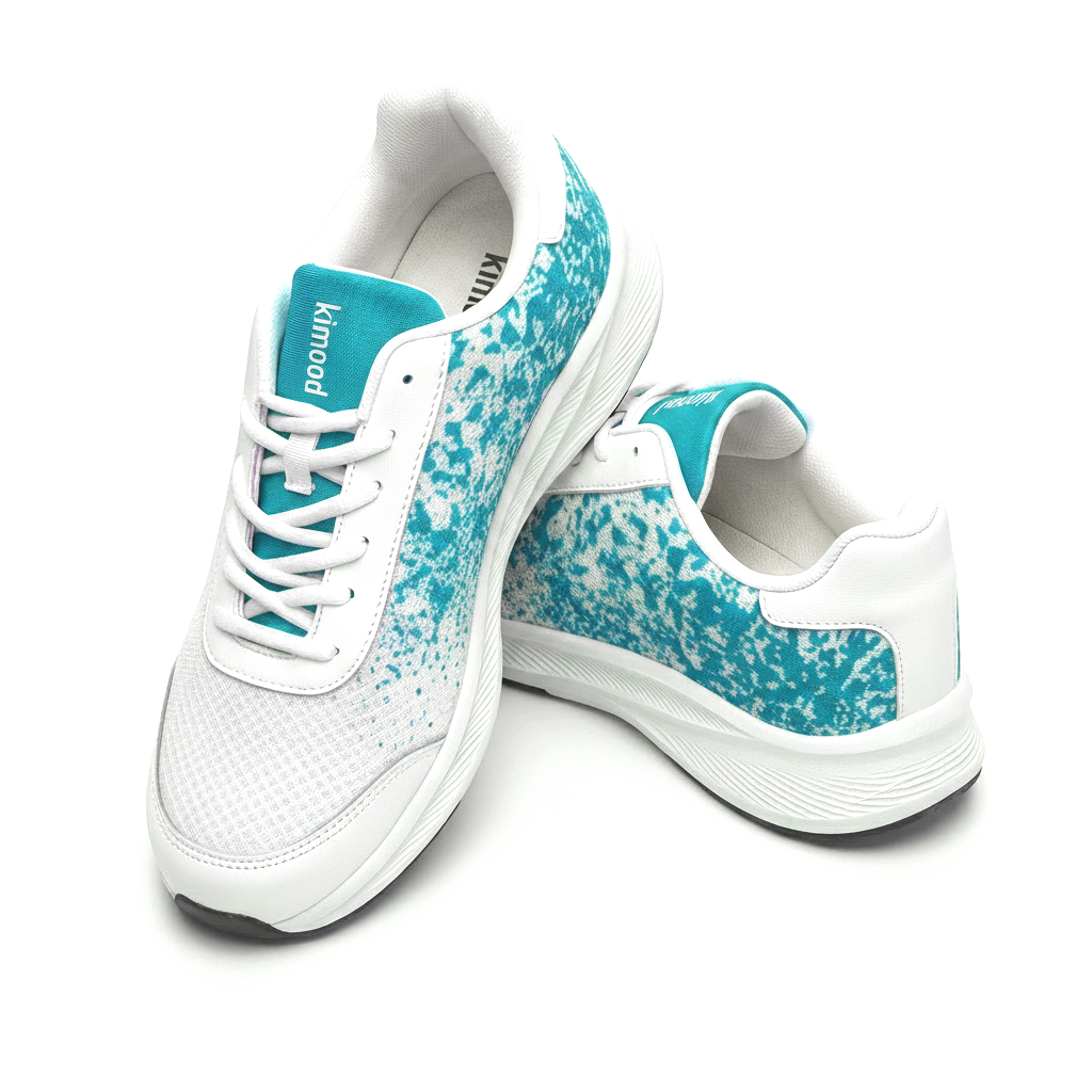 kimood Walking Sneakers, Breathable Mesh - Blue
