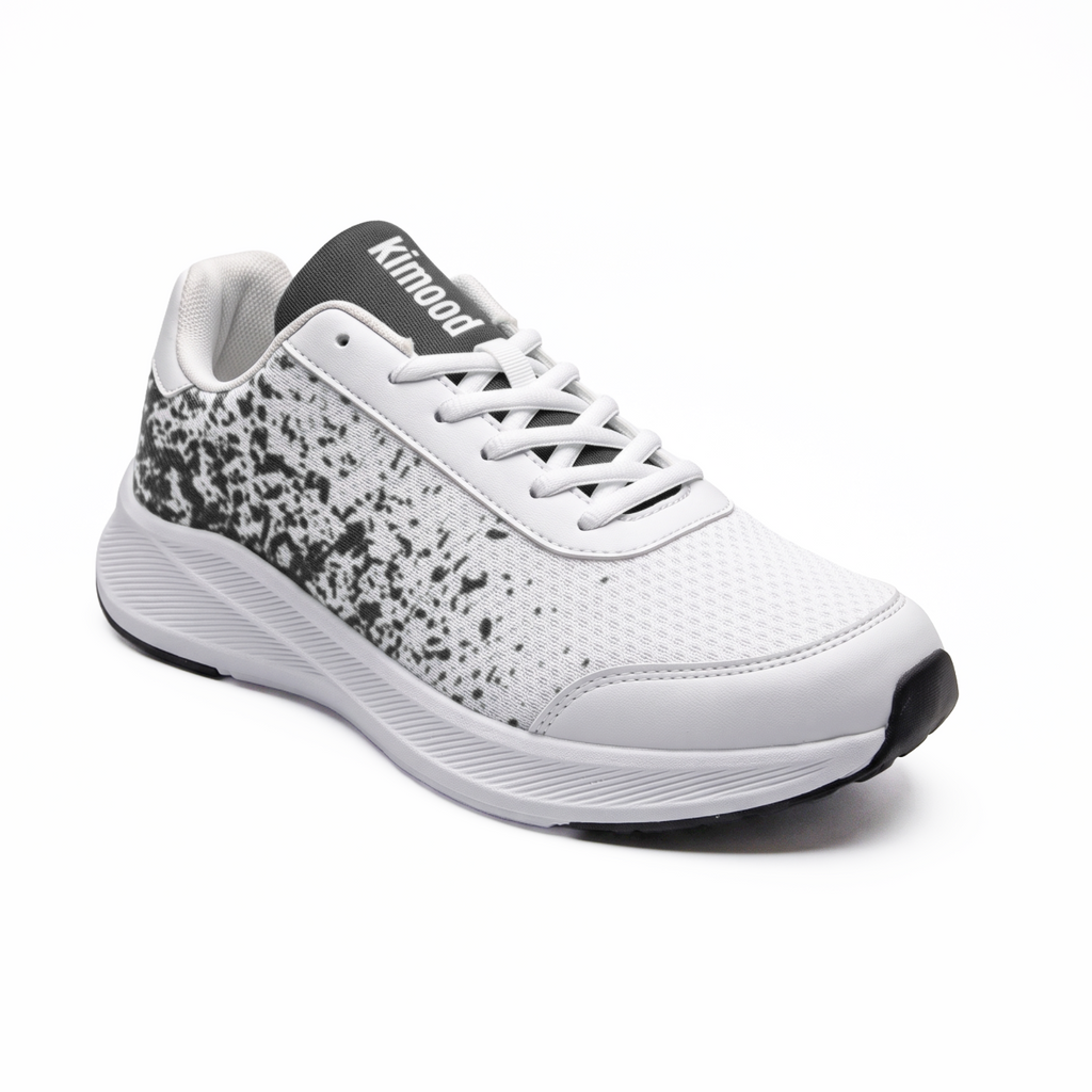 kimood Walking Sneakers, Breathable Mesh - Dark Grey