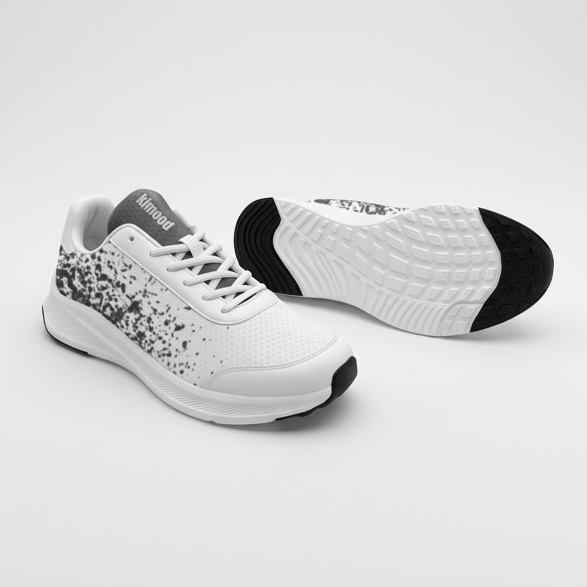 kimood Walking Sneakers, Breathable Mesh - Dark Grey