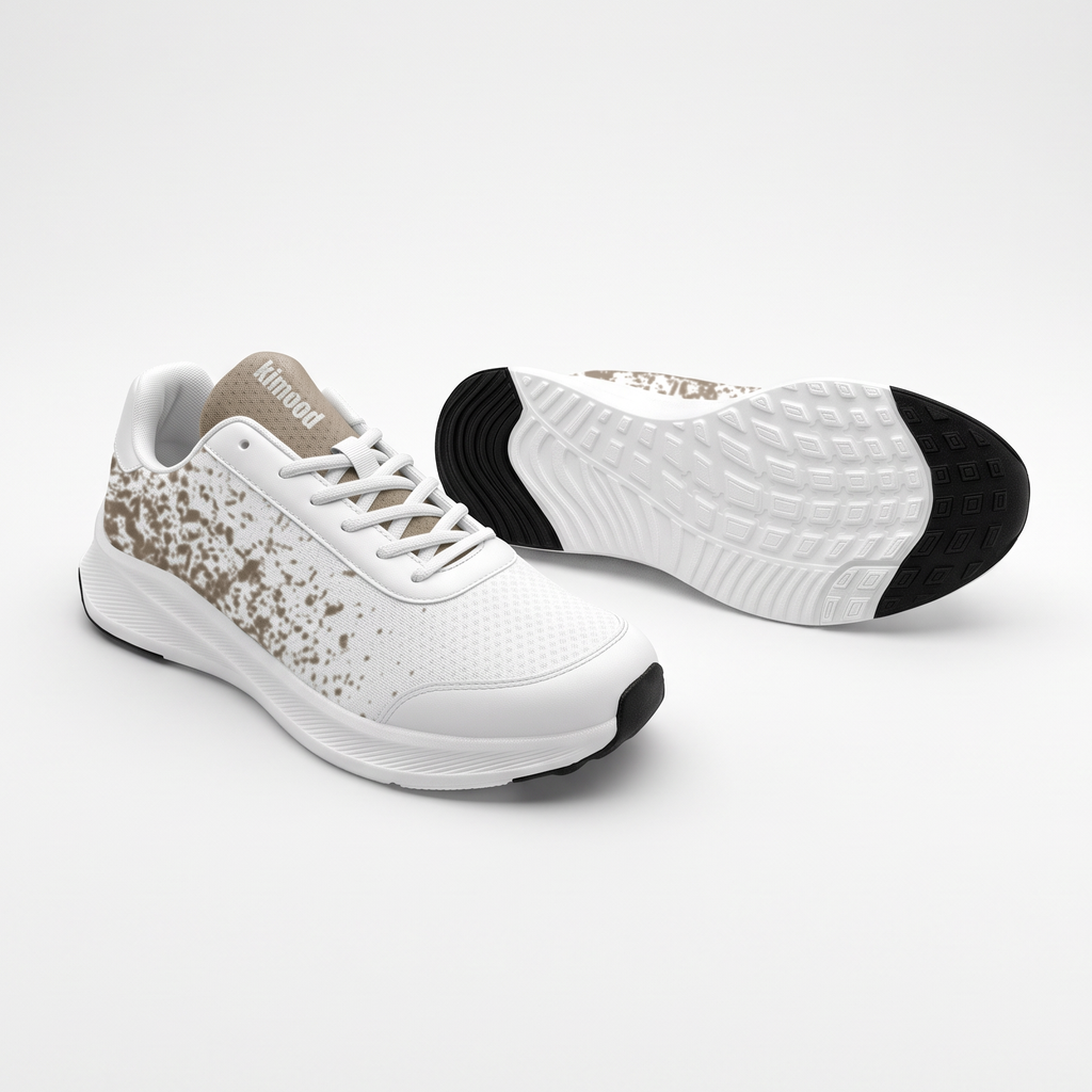 Zapatillas de andar kimood, malla transpirable - Natural