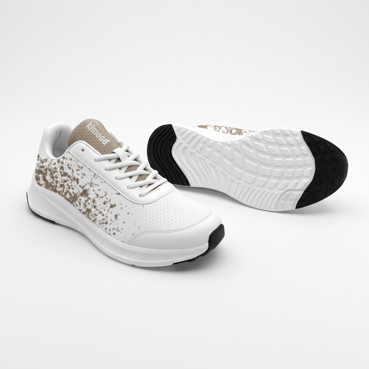 kimood Walking Sneakers, Breathable Mesh - Natural