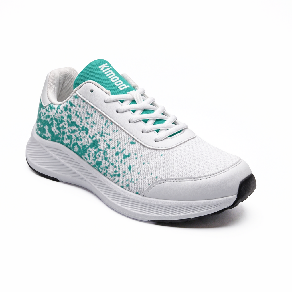 kimood Walking Sneakers, Breathable Mesh - Teal