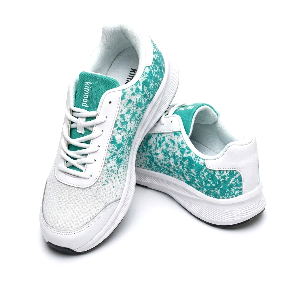 kimood Walking Sneakers, Breathable Mesh - Teal