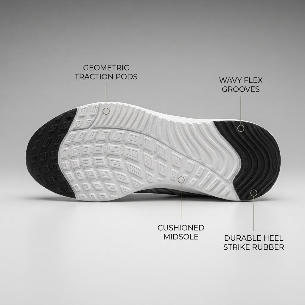 kimood Walking Sneakers, Breathable Mesh & Cushioned Sole - Yellow