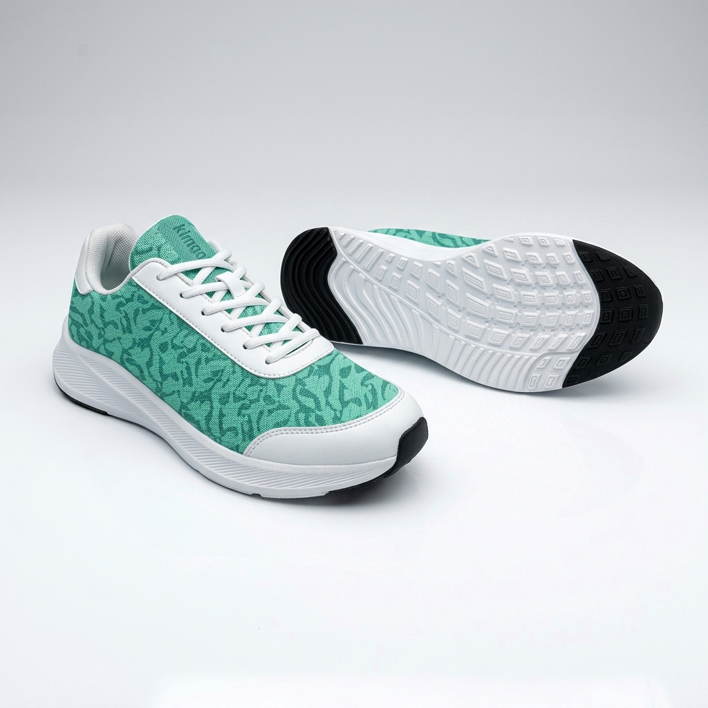 kimood Zapatillas para Caminar, Zapatillas de Tenis, Estampado de Menta