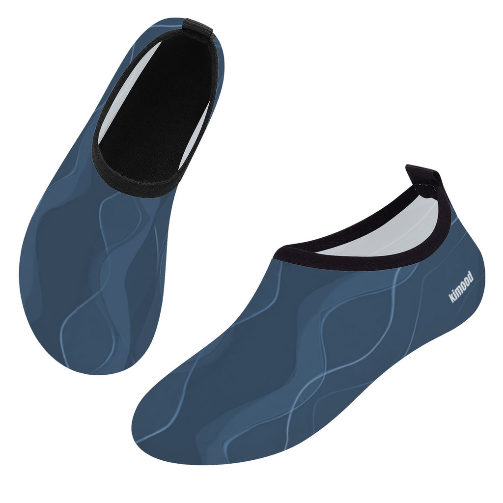Zapatos acuáticos descalzos de secado rápido kimood - Azul marino océano