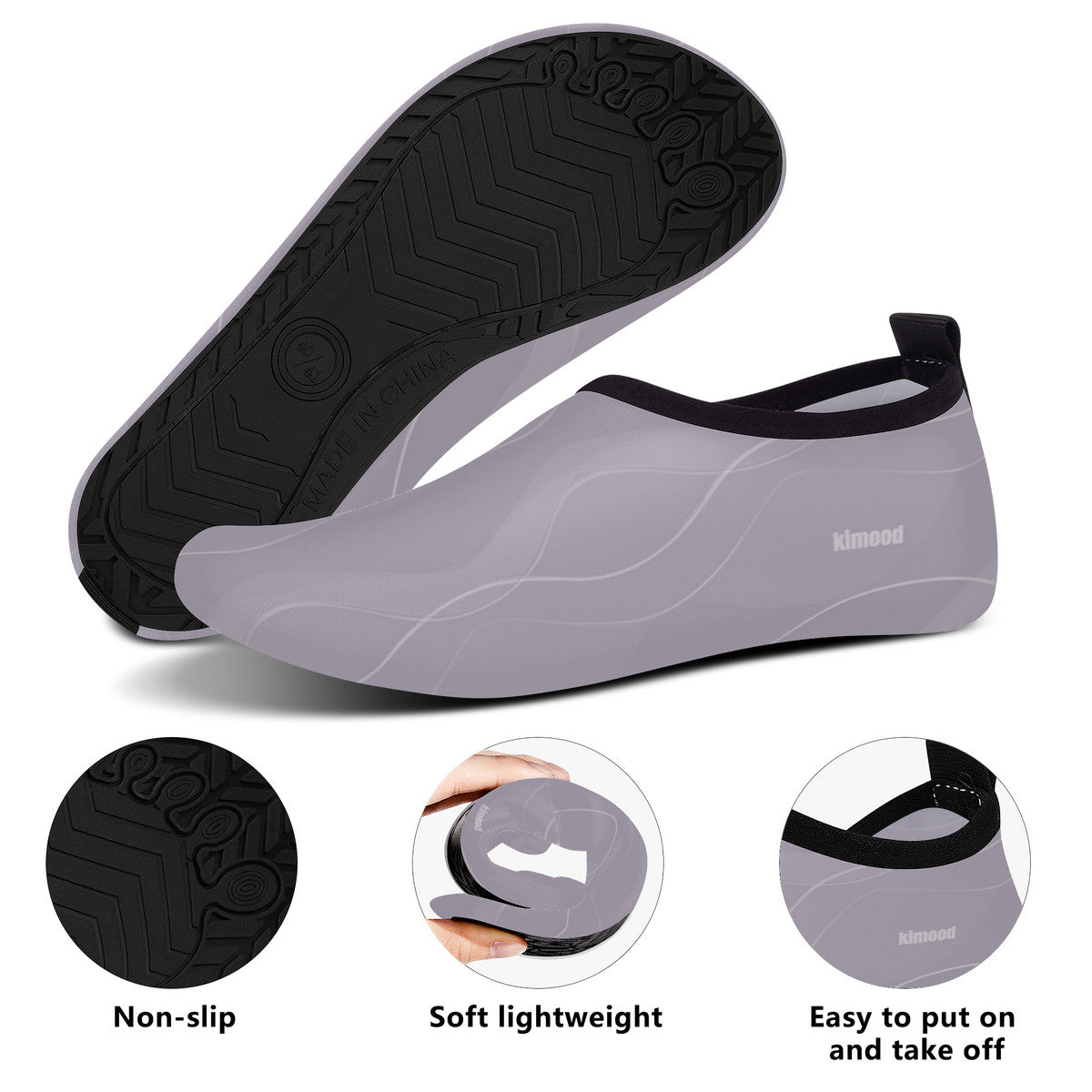 kimood Zapatos acuáticos de secado rápido Barefoot - Lavander Fog
