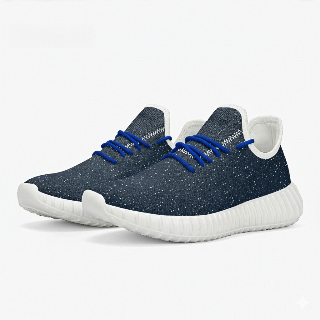 kimood Speckled Mesh Knit Sneakers - Blue